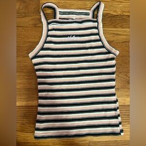 Hollister | striped slim crop top tank